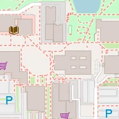 Restaurant auf Karte