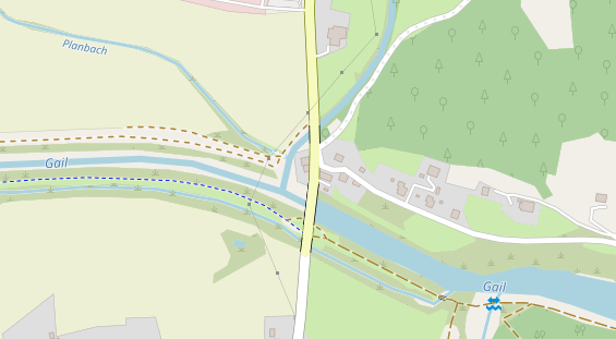 Restaurant auf Karte