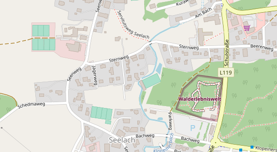 Restaurant auf Karte