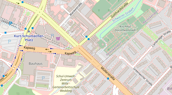 Restaurant auf Karte