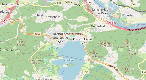 Restaurant auf Karte