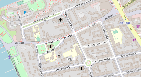 Restaurant auf Karte