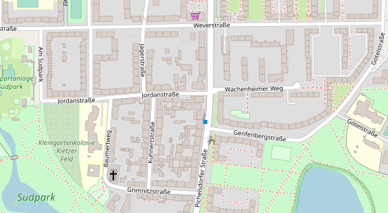 Restaurant auf Karte