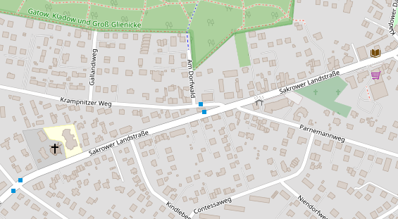 Restaurant auf Karte