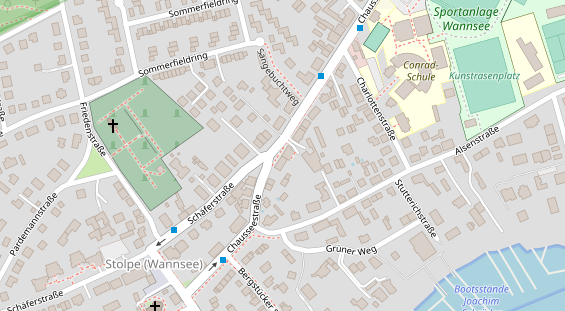 Restaurant auf Karte