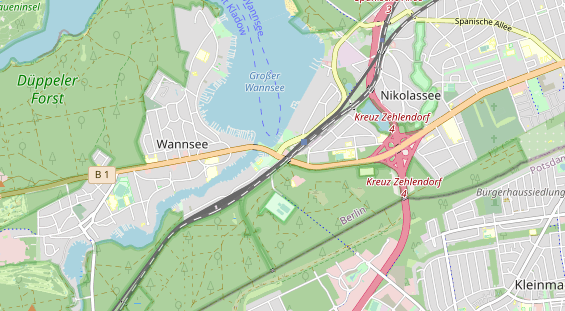 Restaurant auf Karte