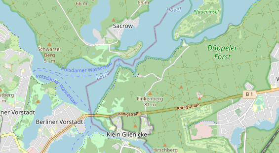 Restaurant auf Karte