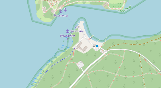 Restaurant auf Karte