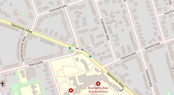 Restaurant auf Karte