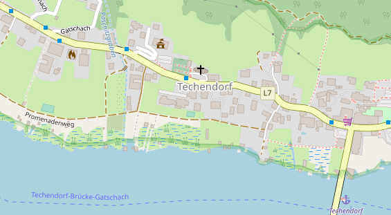 Restaurant auf Karte