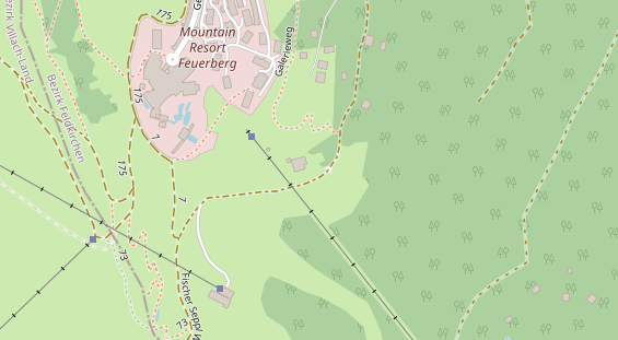 Restaurant auf Karte