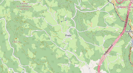 Restaurant auf Karte