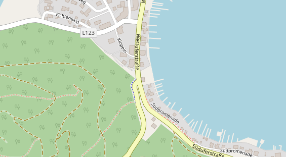 Restaurant auf Karte