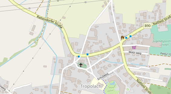 Restaurant auf Karte