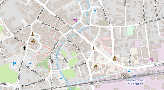 Restaurant auf Karte