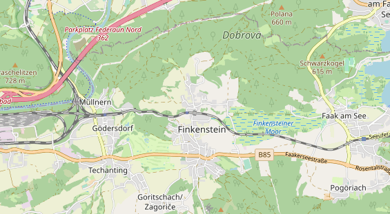 Restaurant auf Karte