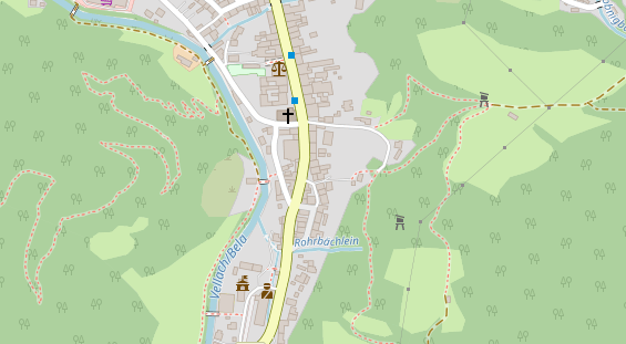 Restaurant auf Karte