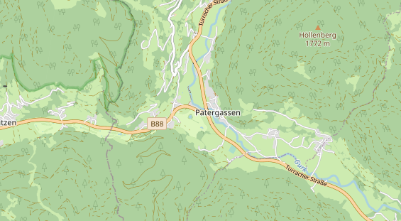 Restaurant auf Karte