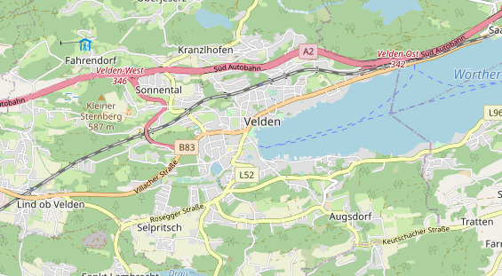 Restaurant auf Karte