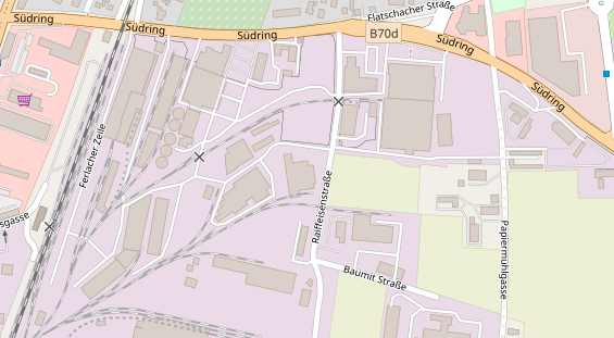 Restaurant auf Karte