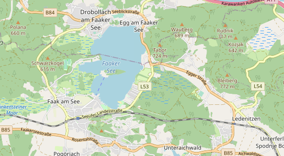 Restaurant auf Karte