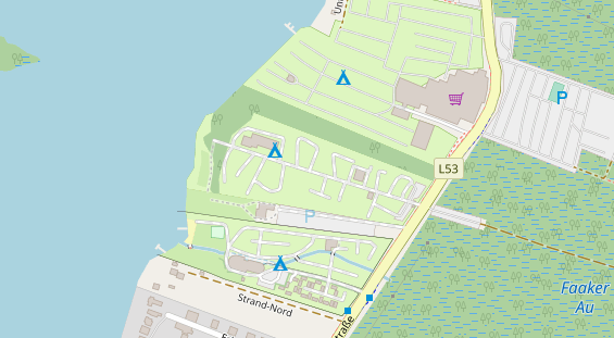 Restaurant auf Karte