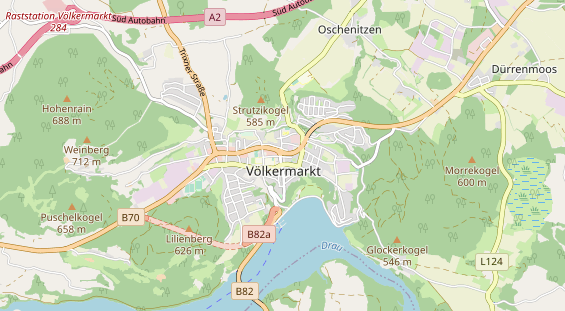 Restaurant auf Karte