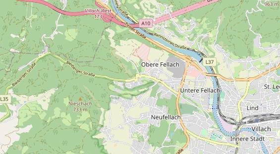 Restaurant auf Karte