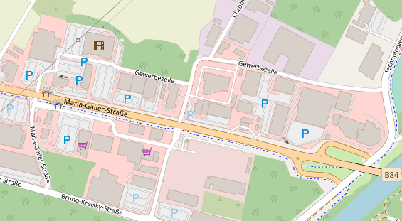 Restaurant auf Karte