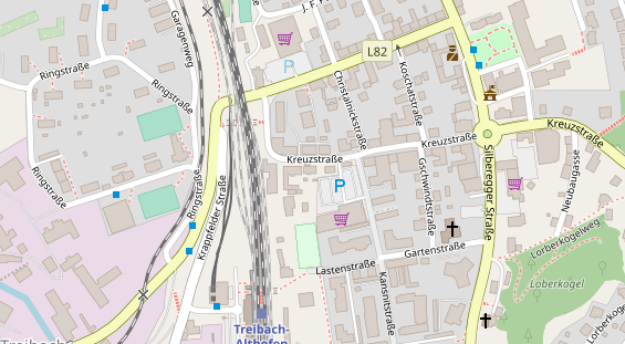 Restaurant auf Karte