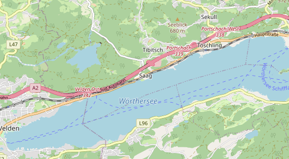 Restaurant auf Karte