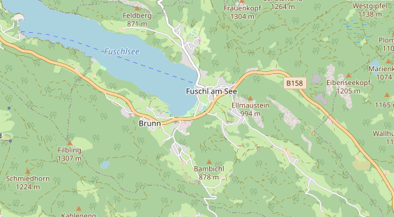 Restaurant auf Karte