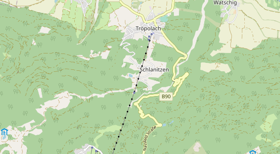 Restaurant auf Karte