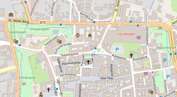 Restaurant auf Karte