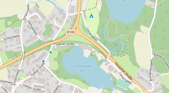 Restaurant auf Karte