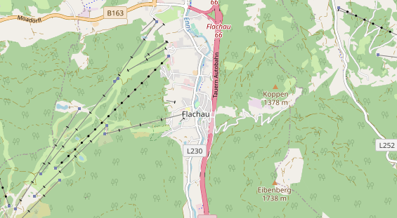 Restaurant auf Karte