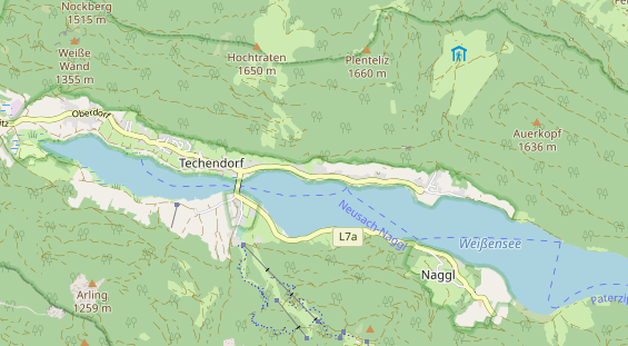 Restaurant auf Karte