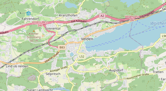 Restaurant auf Karte