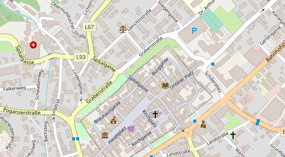 Restaurant auf Karte