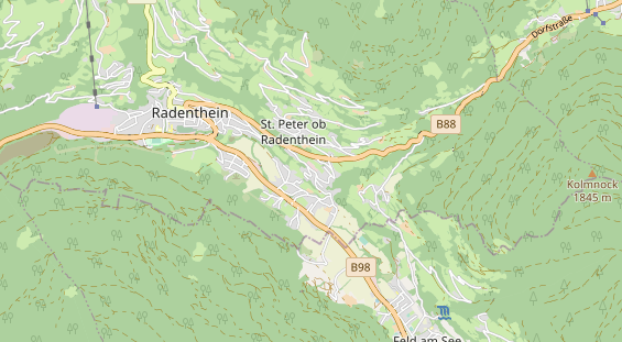 Restaurant auf Karte