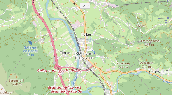 Restaurant auf Karte