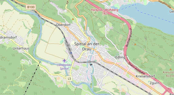 Restaurant auf Karte