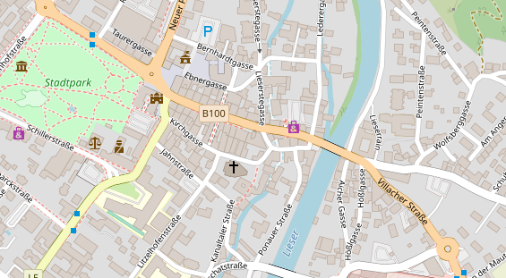 Restaurant auf Karte