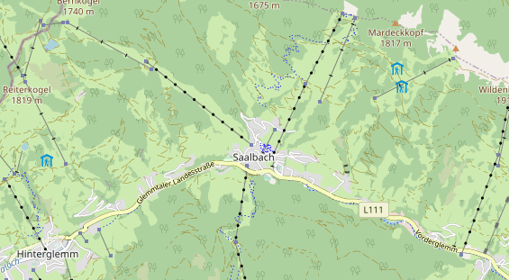 Restaurant auf Karte