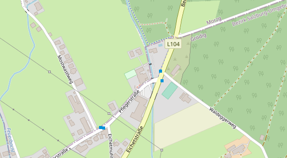 Restaurant auf Karte