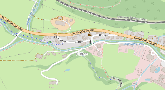 Restaurant auf Karte