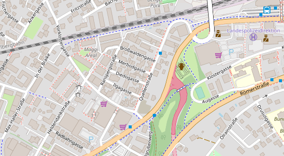 Restaurant auf Karte