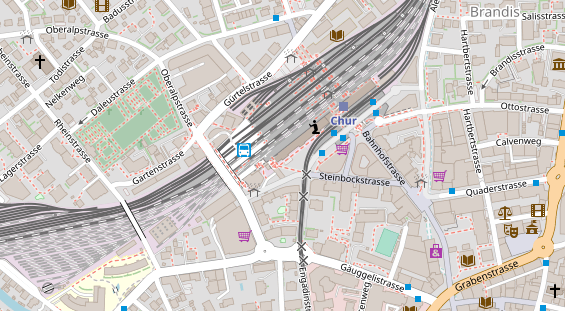 Restaurant auf Karte