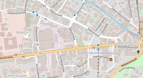 Restaurant auf Karte