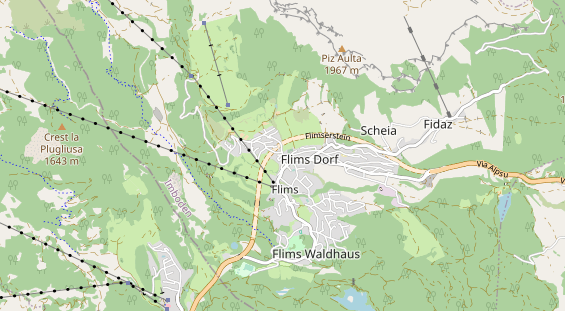 Restaurant auf Karte